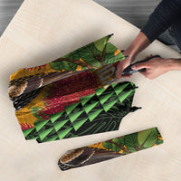Personalized Hawaii Akohekohe Ohia Lehua Umbrella Crested Honeycreeper Kakau Hawaiian Pattern LT14 - Polynesian Pride