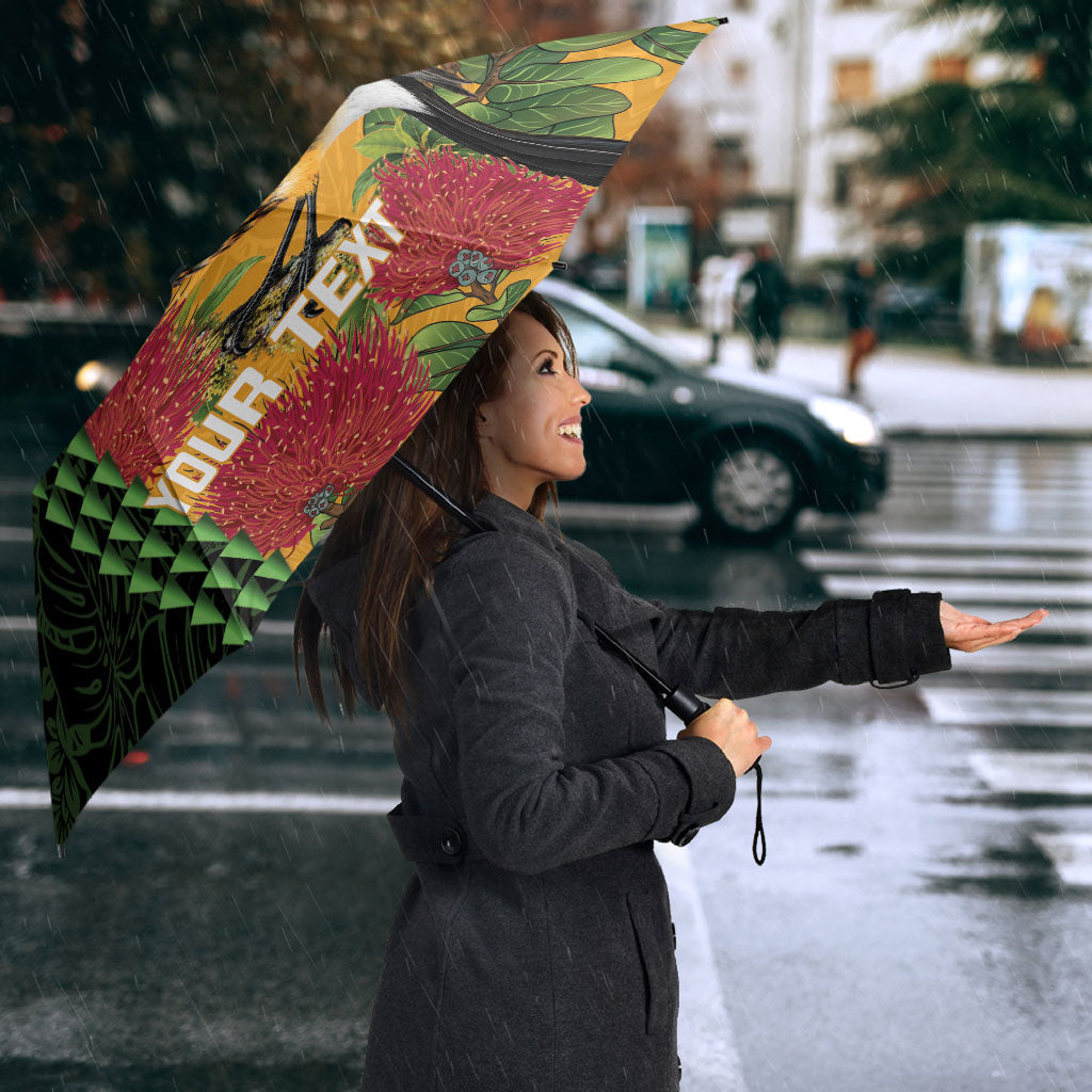 Personalized Hawaii Akohekohe Ohia Lehua Umbrella Crested Honeycreeper Kakau Hawaiian Pattern LT14 - Polynesian Pride