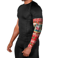 Mele Kalikimaka Hawaii Arm Sleeves Funny Beer-Loving Santa Hawaiian Tropical - Polynesian Pride