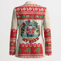 Mele Kalikimaka Hawaii Blazer Funny Beer-Loving Santa Hawaiian Tropical LT14 - Polynesian Pride