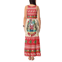 Mele Kalikimaka Hawaii Tank Maxi Dress Funny Beer-Loving Santa Hawaiian Tropical - Polynesian Pride