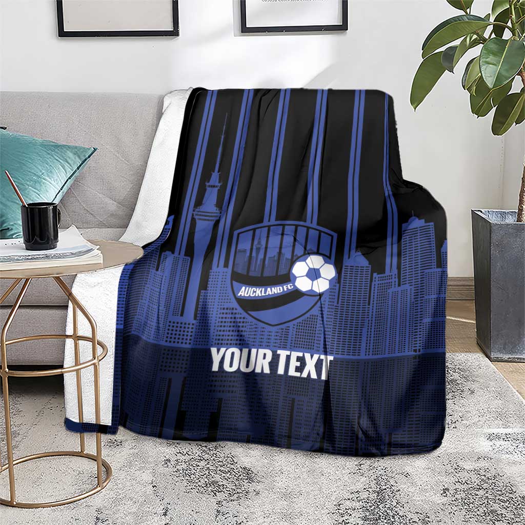 New Zealand Auckland Football Custom Blanket Go City of Sails Est 2025 LT14 - Polynesian Pride