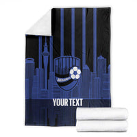 New Zealand Auckland Football Custom Blanket Go City of Sails Est 2025 LT14 - Polynesian Pride