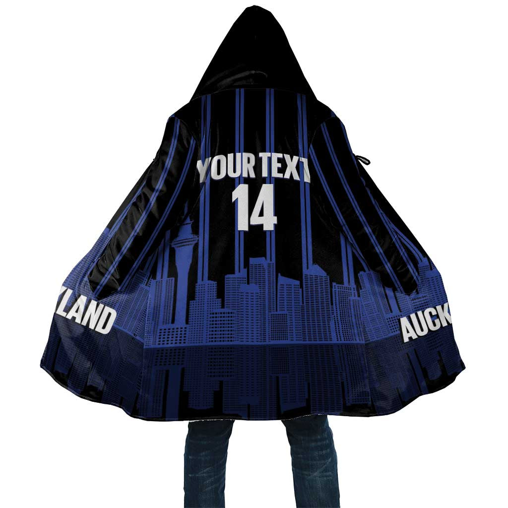 New Zealand Auckland Football Custom Cloak Go City of Sails Est 2025 LT14 Unisex Black - Polynesian Pride
