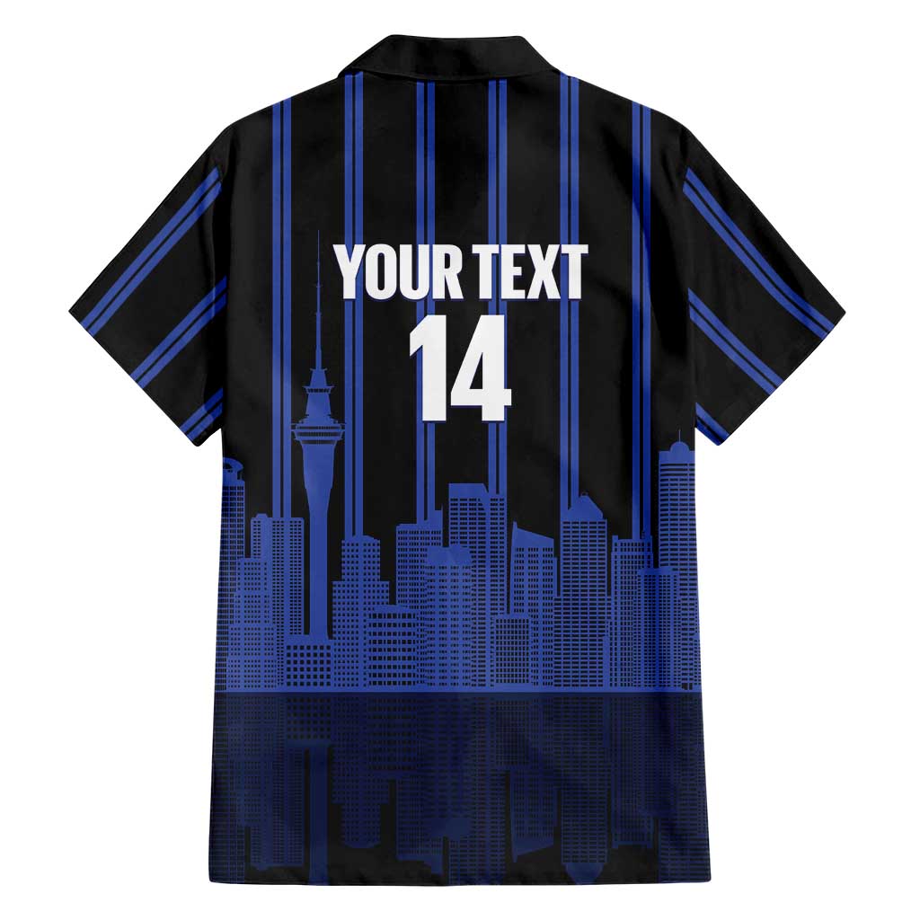 New Zealand Auckland Football Custom Family Matching Off The Shoulder Long Sleeve Dress and Hawaiian Shirt Go City of Sails Est 2025 LT14 - Polynesian Pride