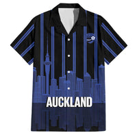New Zealand Auckland Football Custom Family Matching Short Sleeve Bodycon Dress and Hawaiian Shirt Go City of Sails Est 2025 LT14 Dad's Shirt - Short Sleeve Black - Polynesian Pride