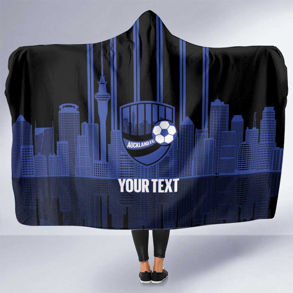 New Zealand Auckland Football Custom Hooded Blanket Go City of Sails Est 2025