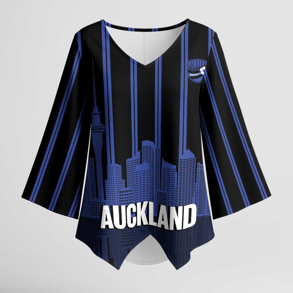 New Zealand Auckland Football Custom Kimono Sleeve Blouse Go City of Sails Est 2025