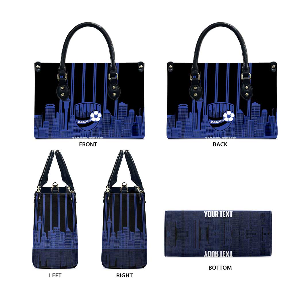 New Zealand Auckland Football Custom Leather Bag Go City of Sails Est 2025 LT14 - Polynesian Pride