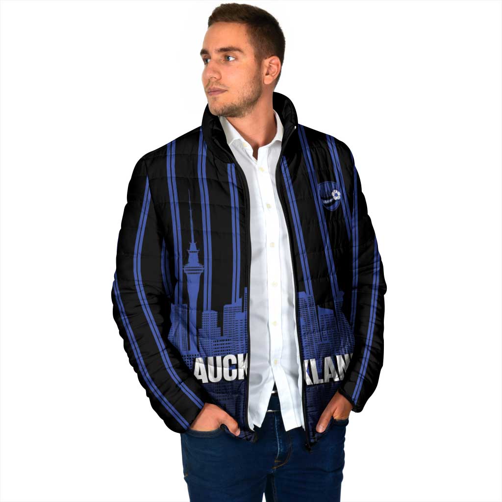 New Zealand Auckland Football Custom Padded Jacket Go City of Sails Est 2025 LT14 - Polynesian Pride