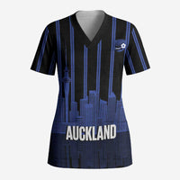 New Zealand Auckland Football Custom Scrub Top Go City of Sails Est 2025 LT14 Adult Black - Polynesian Pride