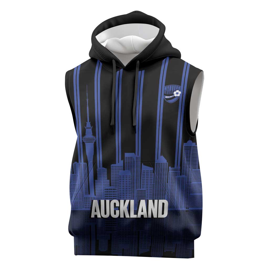 New Zealand Auckland Football Custom Sleeveless Hoodie Go City of Sails Est 2025