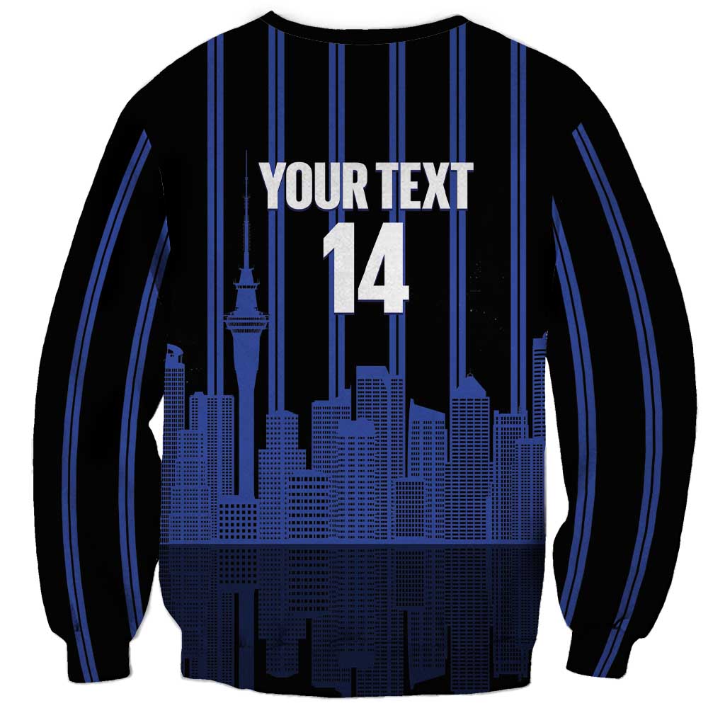 New Zealand Auckland Football Custom Sweatshirt Go City of Sails Est 2025 LT14 - Polynesian Pride