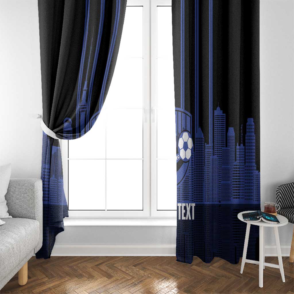 New Zealand Auckland Football Custom Window Curtain Go City of Sails Est 2025 LT14 - Polynesian Pride