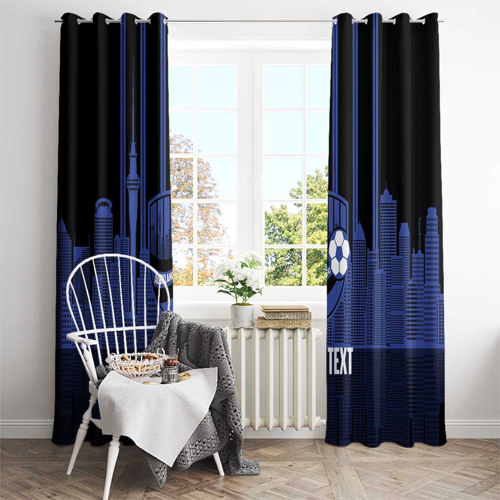 New Zealand Auckland Football Custom Window Curtain Go City of Sails Est 2025 LT14 - Polynesian Pride