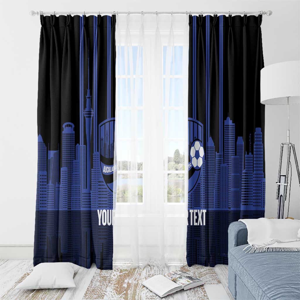 New Zealand Auckland Football Custom Window Curtain Go City of Sails Est 2025 LT14 - Polynesian Pride
