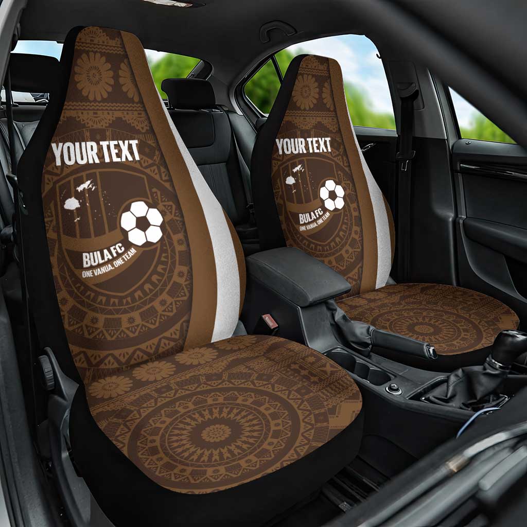 Bula Fiji Football Custom Car Seat Cover One Vanua One Team Tapa Pattern