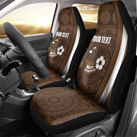 Bula Fiji Football Custom Car Seat Cover One Vanua One Team Tapa Pattern