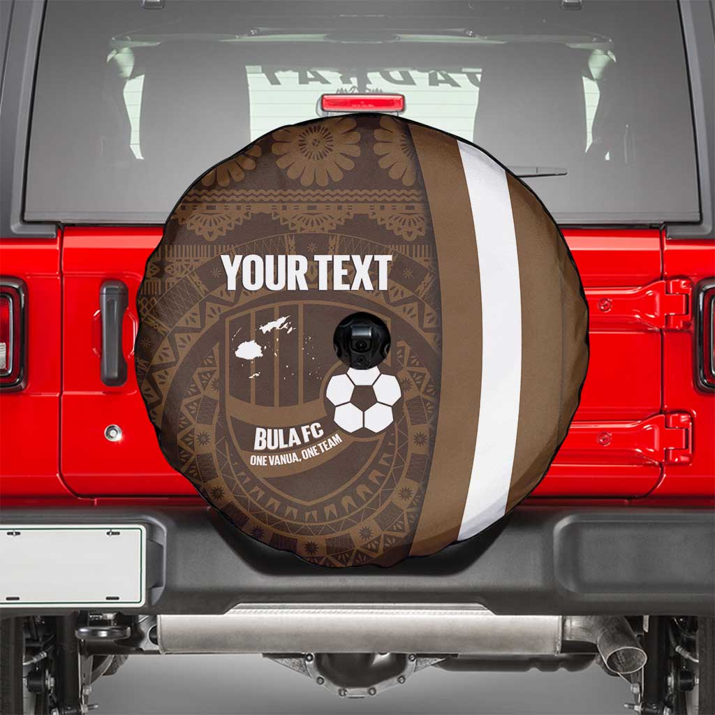 Bula Fiji Football Custom Spare Tire Cover One Vanua One Team Tapa Pattern