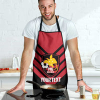 Hekari Papua New Guinea Football Custom Apron Go PNG Red Army
