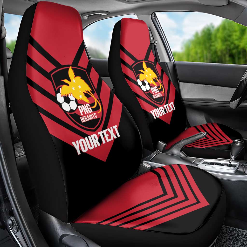 Hekari Papua New Guinea Football Custom Car Seat Cover Go PNG Red Army LT14 - Polynesian Pride