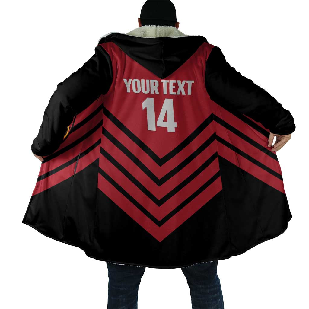 Hekari Papua New Guinea Football Custom Cloak Go PNG Red Army