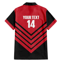 Hekari Papua New Guinea Football Custom Family Matching Off The Shoulder Long Sleeve Dress and Hawaiian Shirt Go PNG Red Army LT14 - Polynesian Pride
