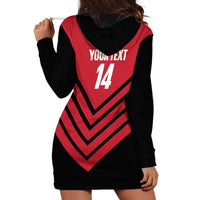 Hekari Papua New Guinea Football Custom Hoodie Dress Go PNG Red Army LT14 - Polynesian Pride