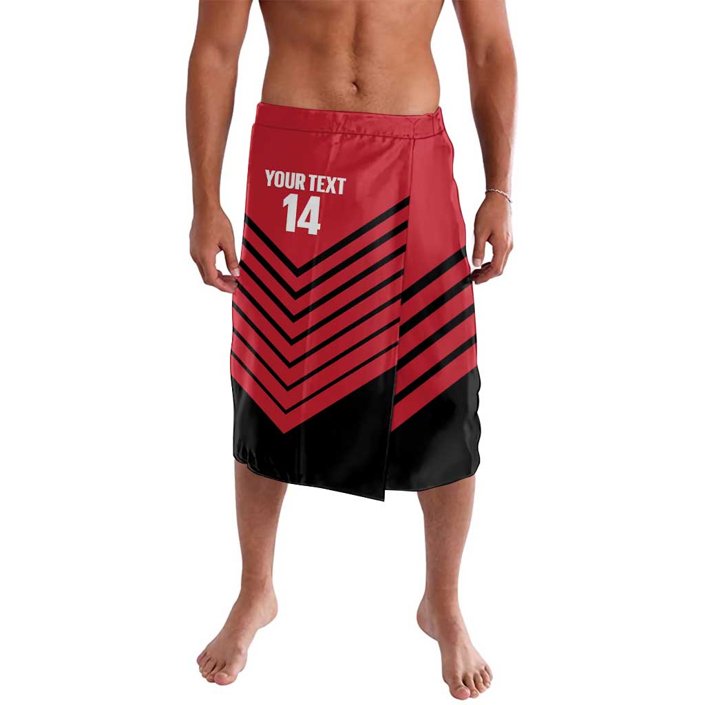 Hekari Papua New Guinea Football Custom Lavalava Go PNG Red Army