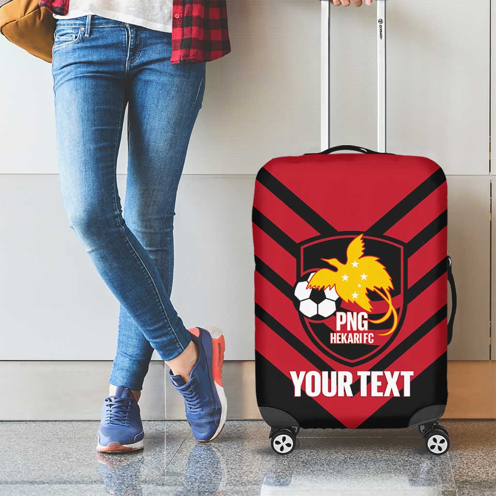 Hekari Papua New Guinea Football Custom Luggage Cover Go PNG Red Army LT14 - Polynesian Pride