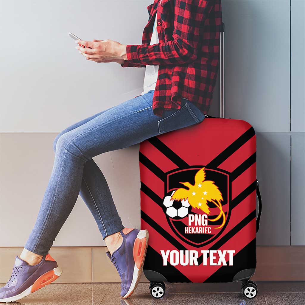 Hekari Papua New Guinea Football Custom Luggage Cover Go PNG Red Army LT14 - Polynesian Pride