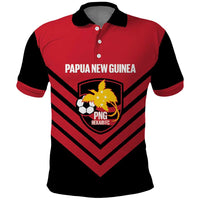 Hekari Papua New Guinea Football Custom Polo Shirt Go PNG Red Army LT14 Red - Polynesian Pride