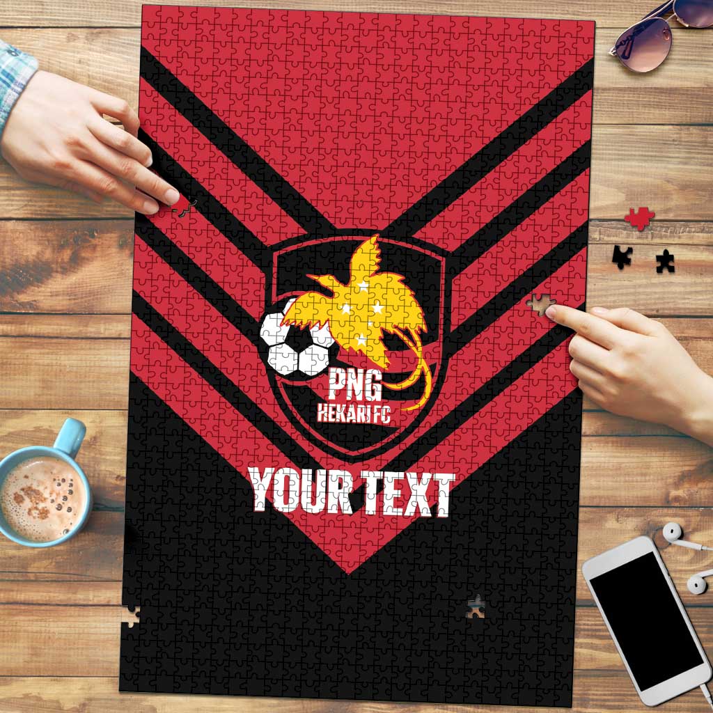 Hekari Papua New Guinea Football Custom Puzzle Go PNG Red Army