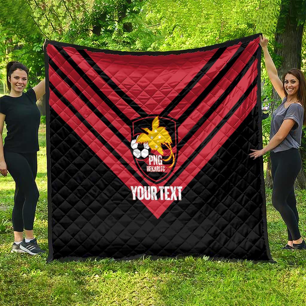 Hekari Papua New Guinea Football Custom Quilt Go PNG Red Army