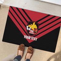 Hekari Papua New Guinea Football Custom Rubber Doormat Go PNG Red Army