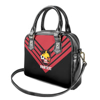 Hekari Papua New Guinea Football Custom Shoulder Handbag Go PNG Red Army