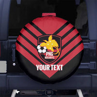 Hekari Papua New Guinea Football Custom Spare Tire Cover Go PNG Red Army LT14 No hole Red - Polynesian Pride