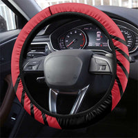 Hekari Papua New Guinea Football Steering Wheel Cover Go PNG Red Army LT14 - Polynesian Pride