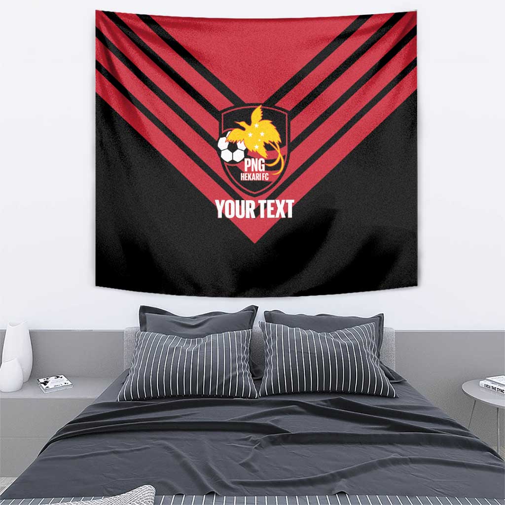 Hekari Papua New Guinea Football Custom Tapestry Go PNG Red Army
