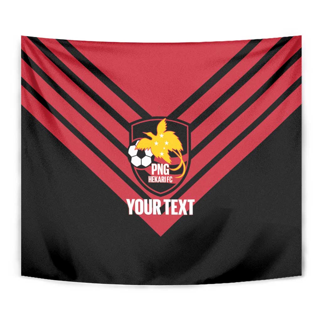 Hekari Papua New Guinea Football Custom Tapestry Go PNG Red Army