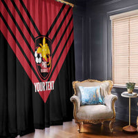Hekari Papua New Guinea Football Custom Window Curtain Go PNG Red Army