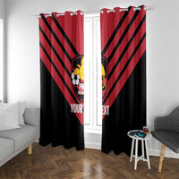 Hekari Papua New Guinea Football Custom Window Curtain Go PNG Red Army