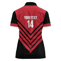 Hekari Papua New Guinea Football Custom Women Polo Shirt Go PNG Red Army LT14 - Polynesian Pride