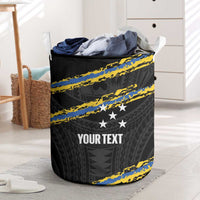 Kings Solomon Islands Football Custom Laundry Basket Come On Solomons Polynesian Grunge Style