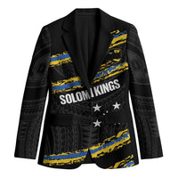Kings Solomon Islands Football Custom Blazer Come On Solomons Polynesian Grunge Style