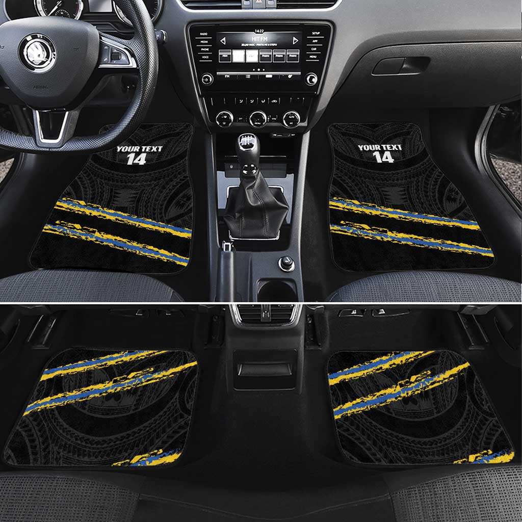 Kings Solomon Islands Football Custom Car Mats Come On Solomons Polynesian Grunge Style