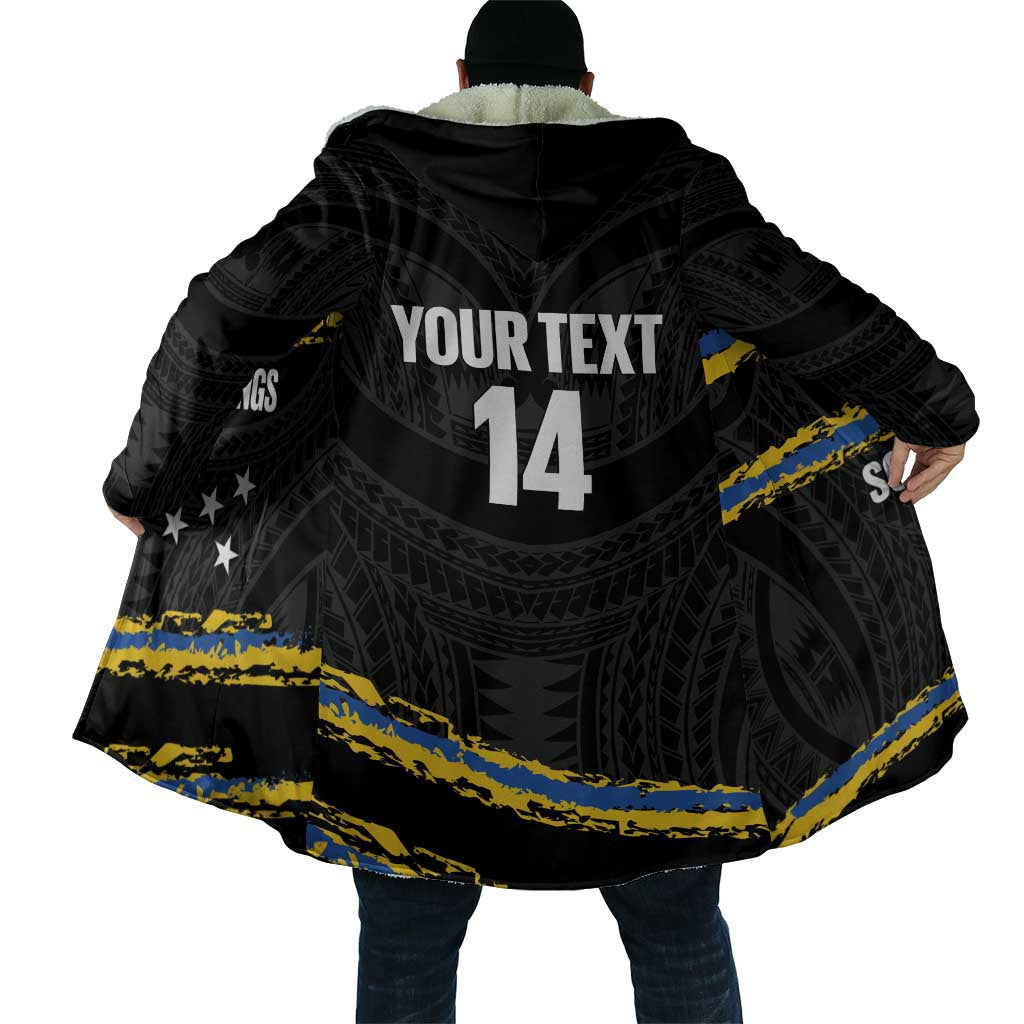 Kings Solomon Islands Football Custom Cloak Come On Solomons Polynesian Grunge Style