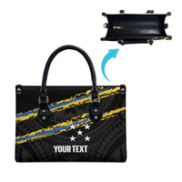 Kings Solomon Islands Football Custom Leather Bag Come On Solomons Polynesian Grunge Style