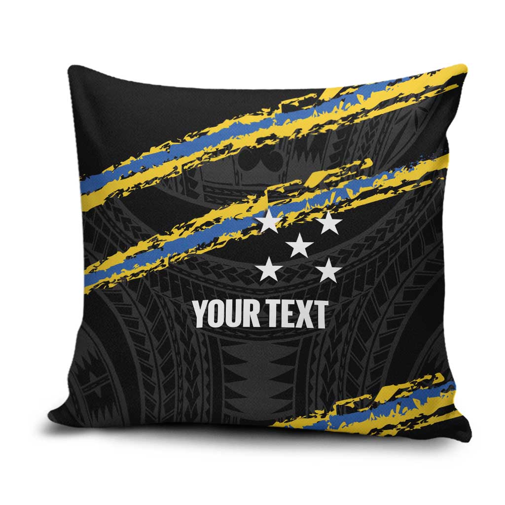 Kings Solomon Islands Football Custom Pillow Cover Come On Solomons Polynesian Grunge Style