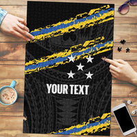 Kings Solomon Islands Football Custom Puzzle Come On Solomons Polynesian Grunge Style